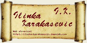 Ilinka Karakašević vizit kartica